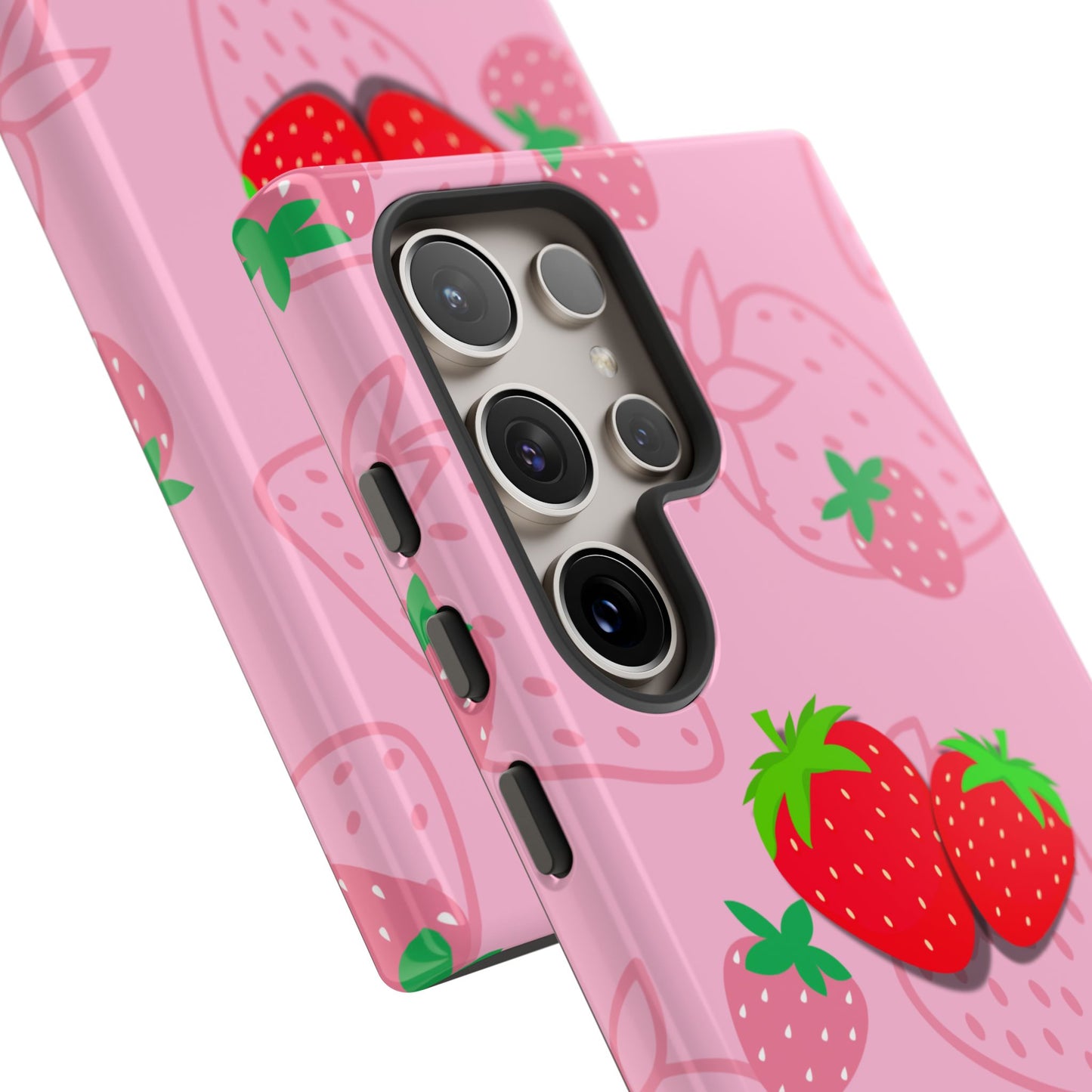 Fresa Jugosa - Funda Resistente para Samsung Galaxy (Brillante)