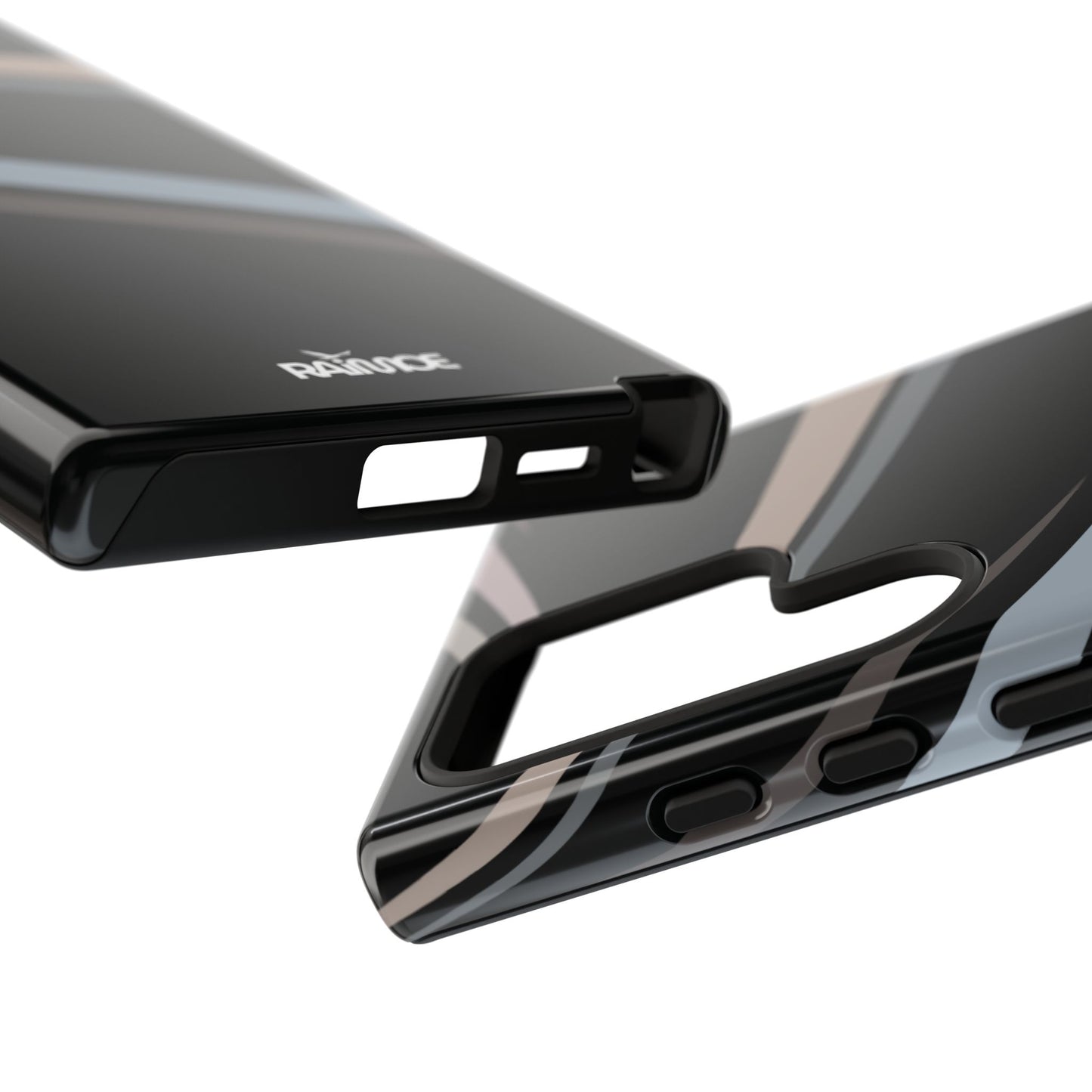 Funda rígida brillante para Samsung Galaxy con líneas onduladas