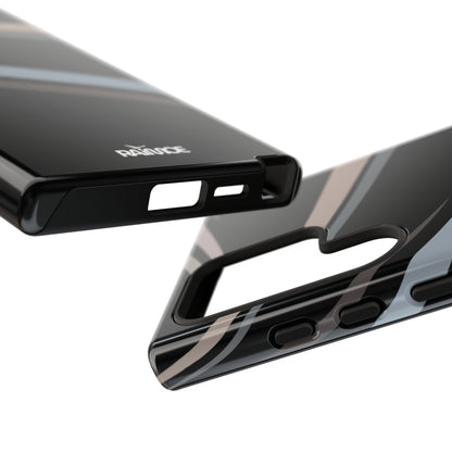 Funda rígida brillante para Samsung Galaxy con líneas onduladas