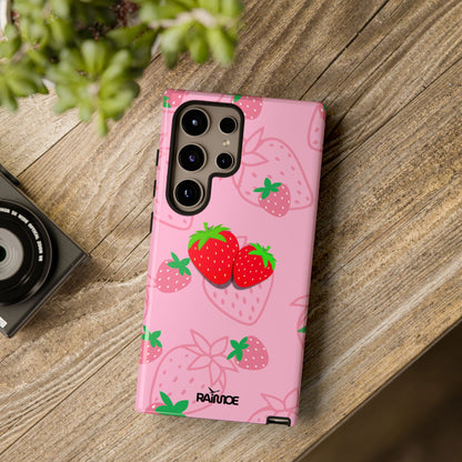 Fresa Jugosa - Funda Resistente para Samsung Galaxy (Brillante)