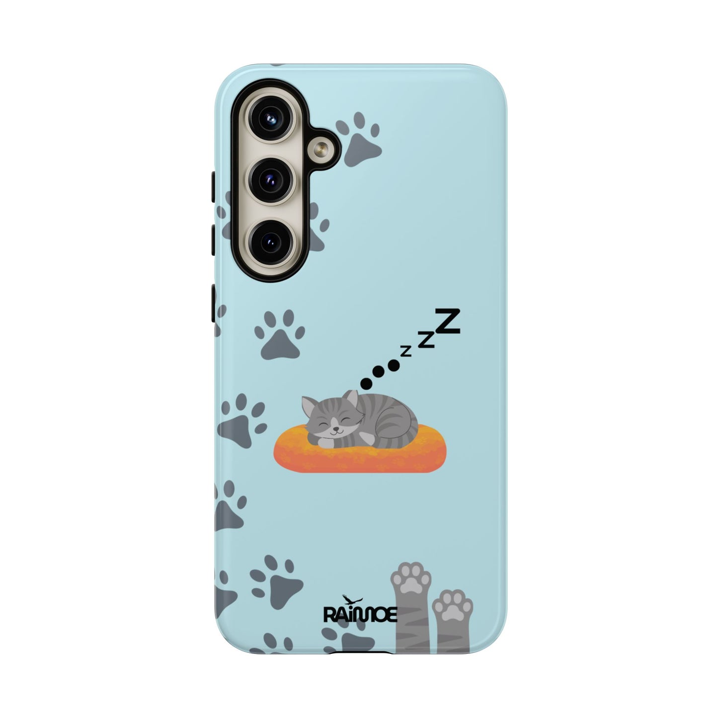 Snoozy Kitty - Funda resistente para Samsung Galaxy (brillante)