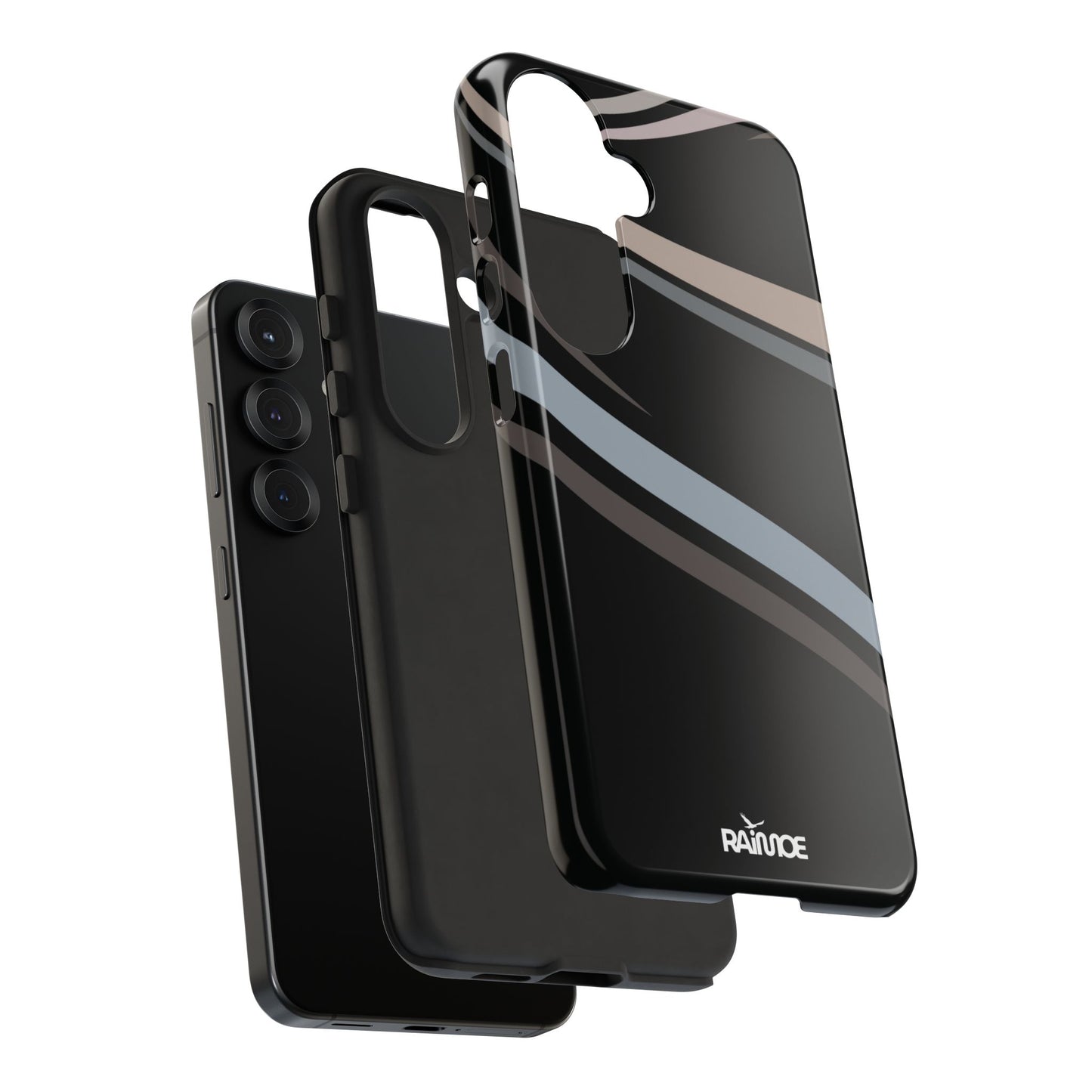 Funda rígida brillante para Samsung Galaxy con líneas onduladas