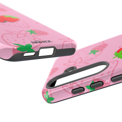Fresa Jugosa - Funda Resistente para Samsung Galaxy (Brillante)