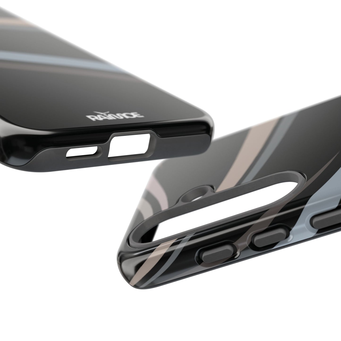 Funda rígida brillante para Samsung Galaxy con líneas onduladas