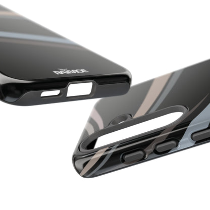Funda rígida brillante para Samsung Galaxy con líneas onduladas