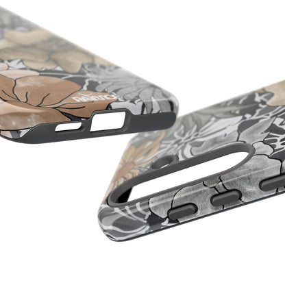 Funda rígida para Samsung Galaxy (brillante) con diseño floral rústico