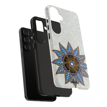 Blue Bloom - Funda resistente para Samsung Galaxy (brillante)