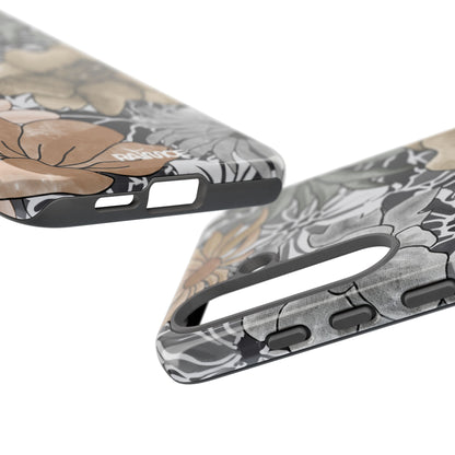 Funda rígida para Samsung Galaxy (brillante) con diseño floral rústico