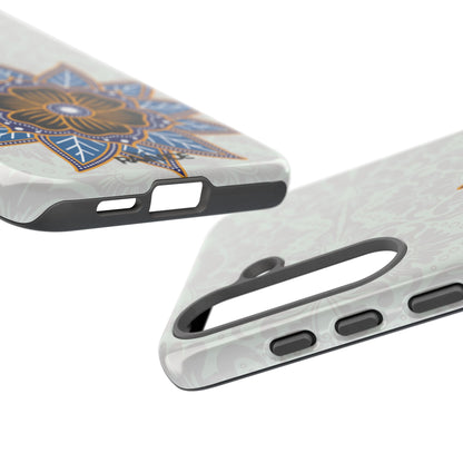 Blue Bloom - Funda resistente para Samsung Galaxy (brillante)