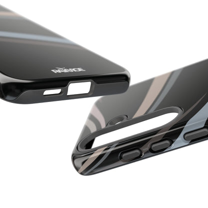 Funda rígida brillante para Samsung Galaxy con líneas onduladas