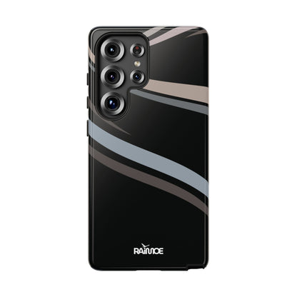 Funda rígida brillante para Samsung Galaxy con líneas onduladas