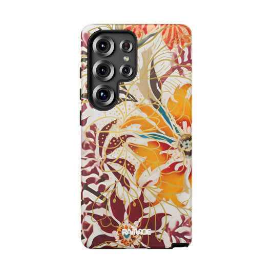 Auburn Floral - Funda resistente mate para Samsung Galaxy