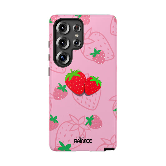 Fresa Jugosa - Funda Resistente para Samsung Galaxy (Brillante)
