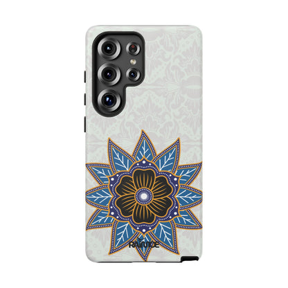 Funda resistente Blue Bloom para Samsung Galaxy (mate)
