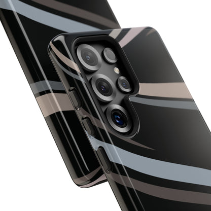 Funda rígida brillante para Samsung Galaxy con líneas onduladas