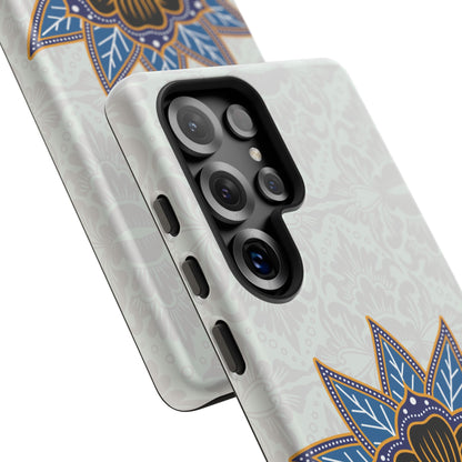 Funda resistente Blue Bloom para Samsung Galaxy (mate)