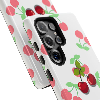 Funda resistente Red Cherry para Samsung Galaxy (brillante)