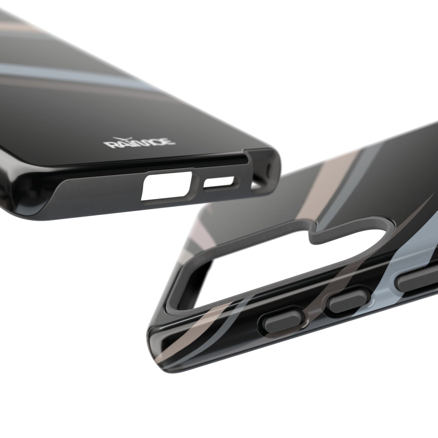 Funda rígida brillante para Samsung Galaxy con líneas onduladas