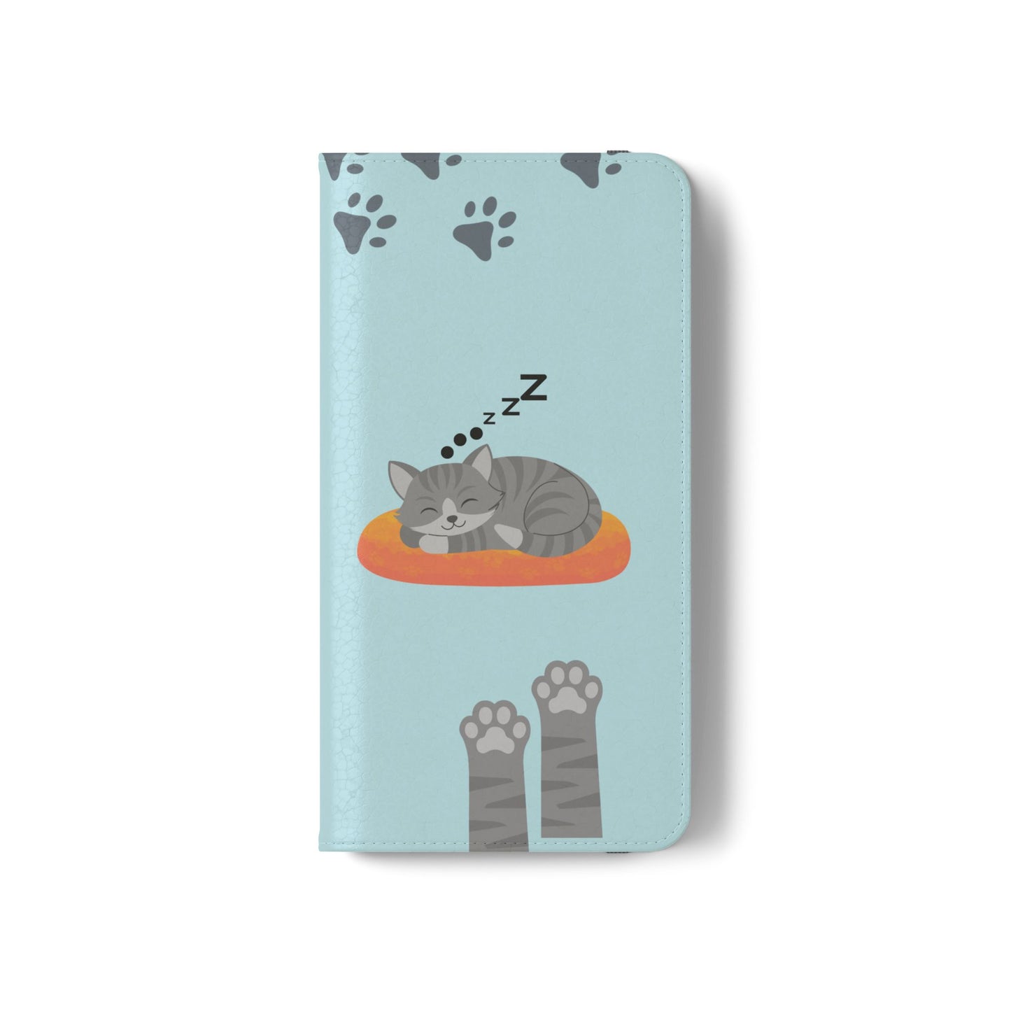 Snoozy Kitty - Funda con tapa para Samsung Galaxy