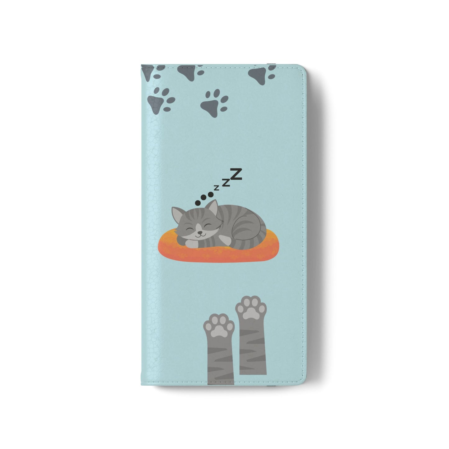 Snoozy Kitty - Funda con tapa para Samsung Galaxy