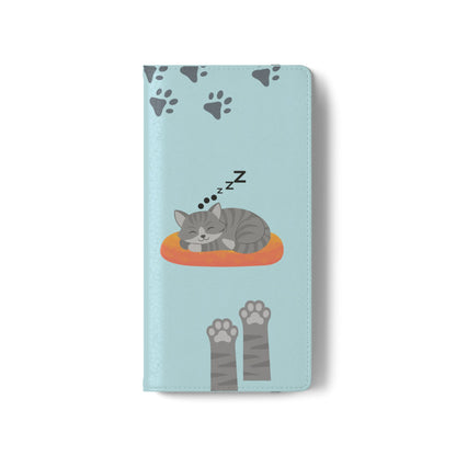 Snoozy Kitty - Funda con tapa para Samsung Galaxy