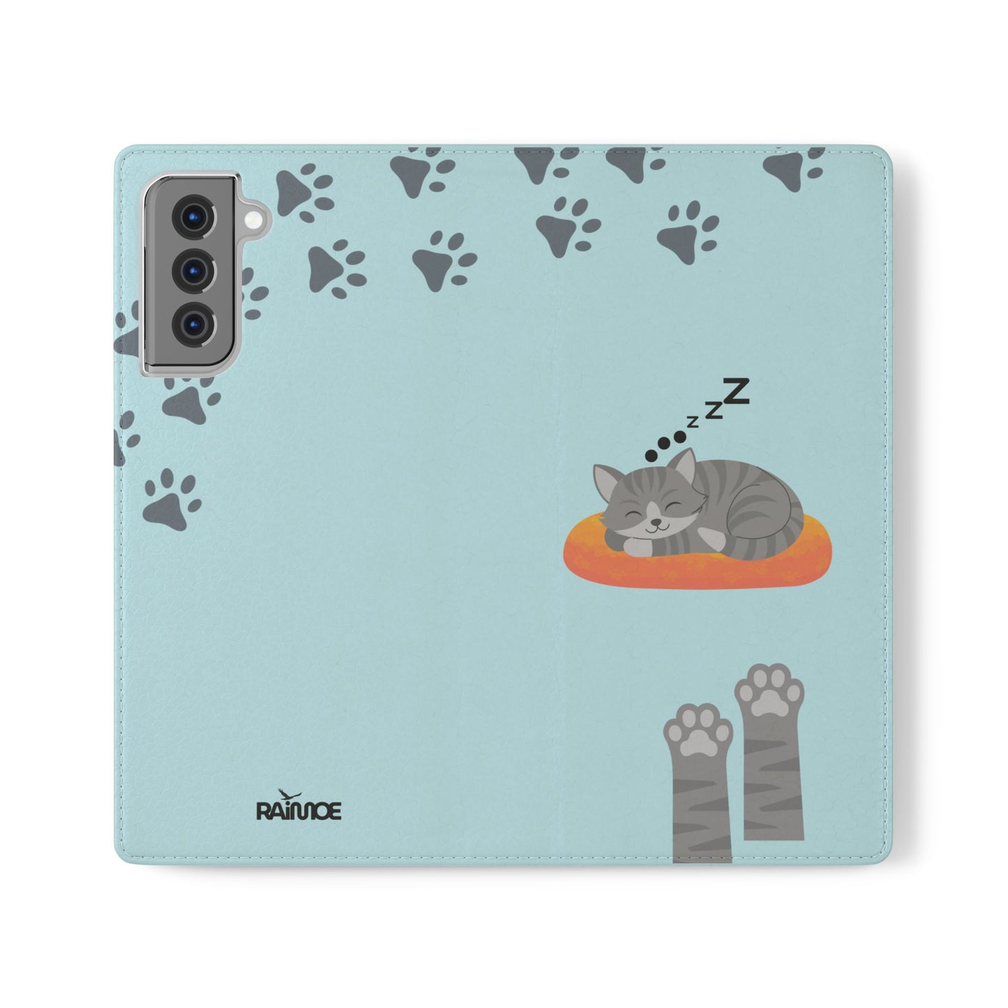 Snoozy Kitty - Funda con tapa para Samsung Galaxy