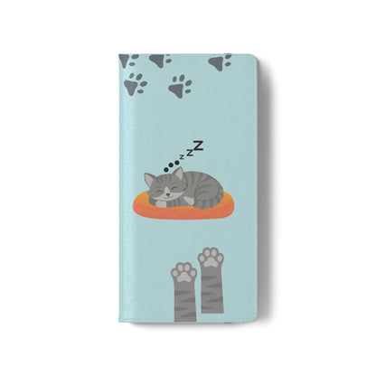Snoozy Kitty - Funda con tapa para Samsung Galaxy