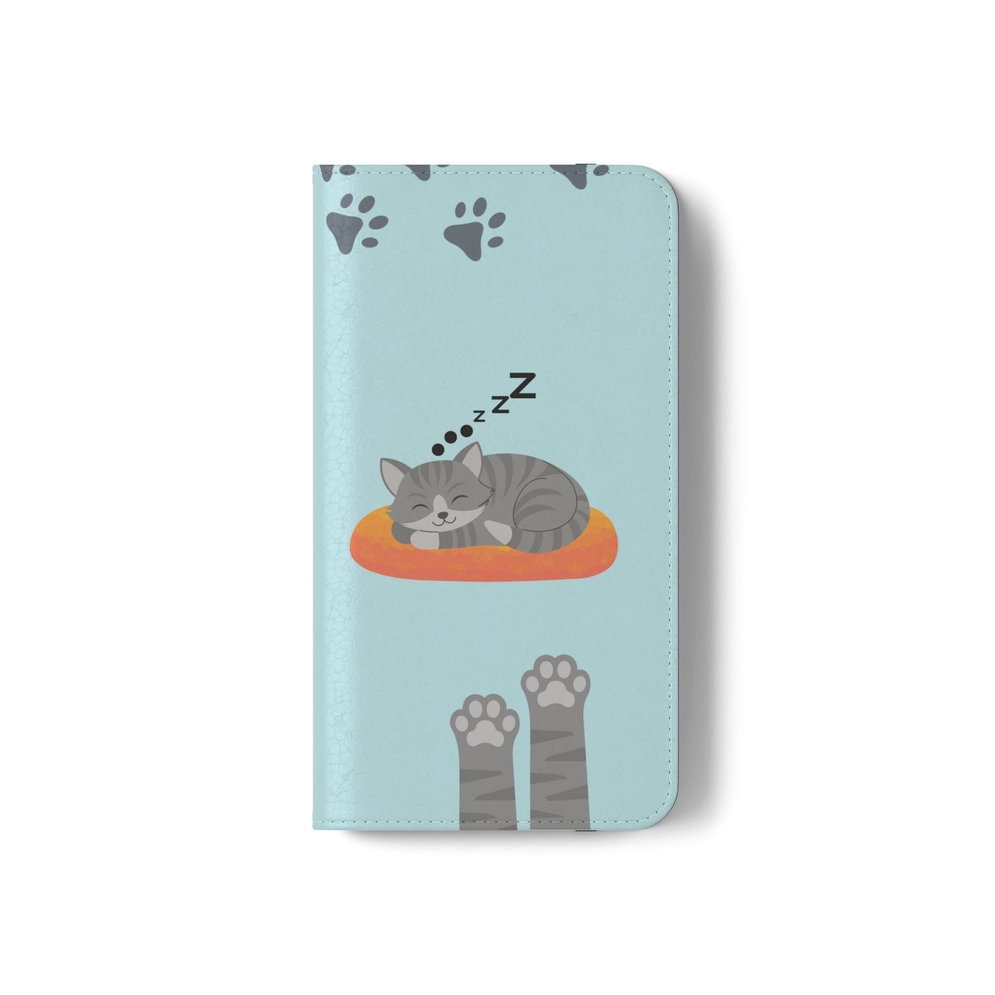 Snoozy Kitty - Funda con tapa para Samsung Galaxy