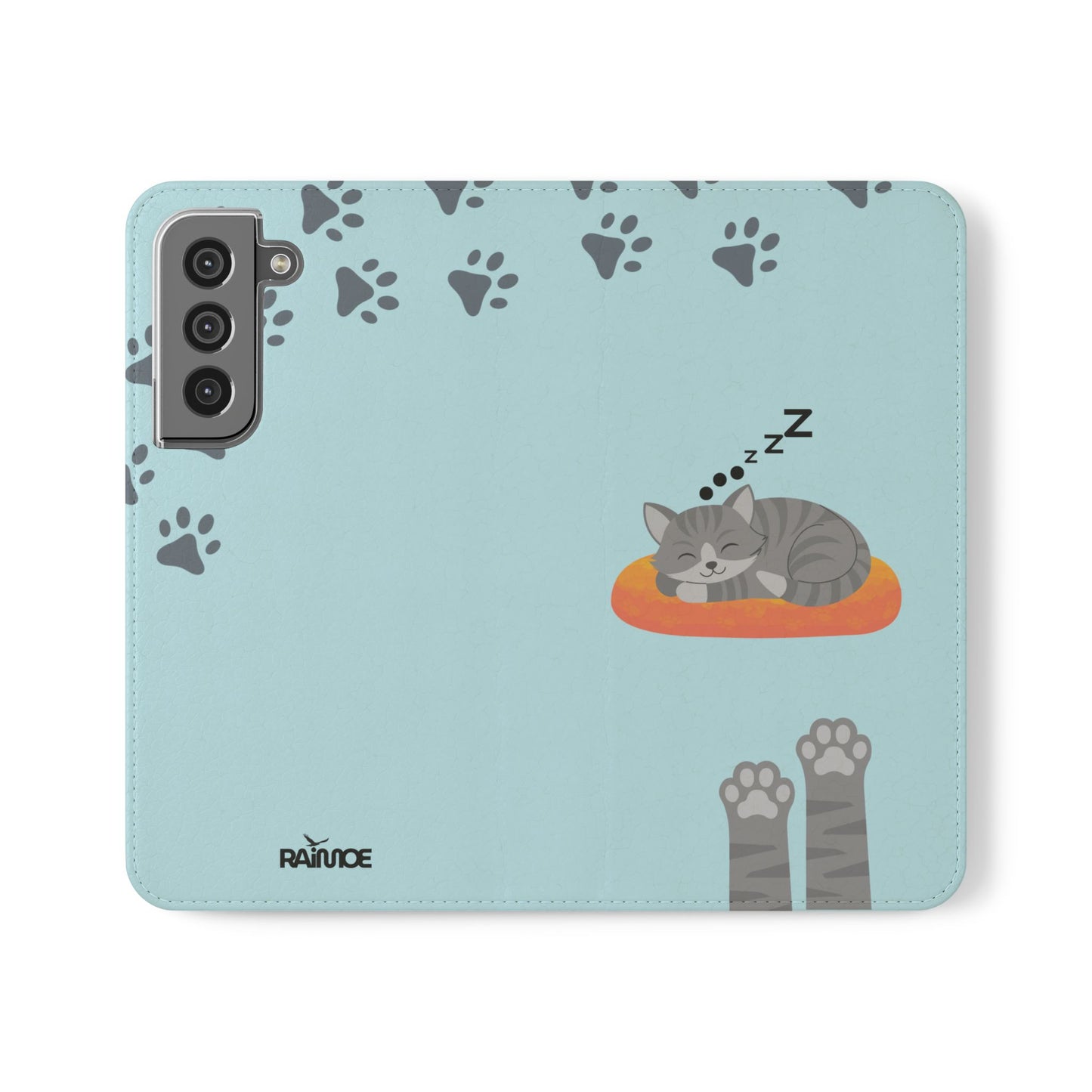 Snoozy Kitty - Funda con tapa para Samsung Galaxy