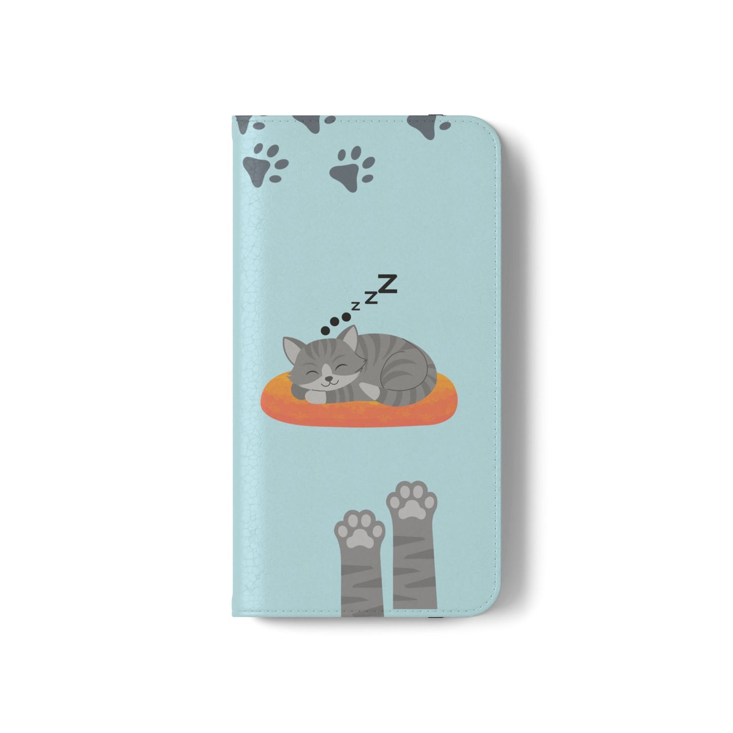 Snoozy Kitty - Funda con tapa para Samsung Galaxy