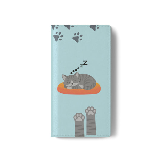 Snoozy Kitty - Funda con tapa para Samsung Galaxy