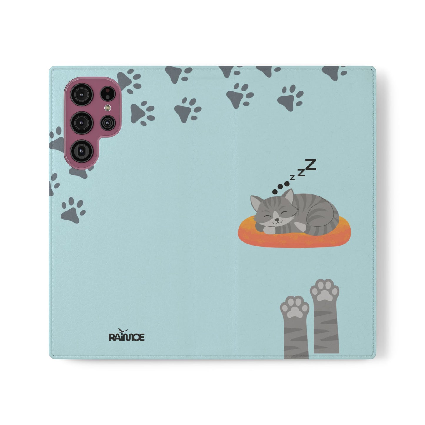 Snoozy Kitty - Funda con tapa para Samsung Galaxy