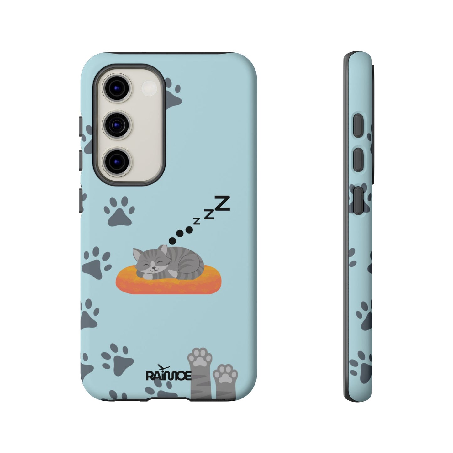 Snoozy Kitty - Funda resistente mate para Samsung Galaxy