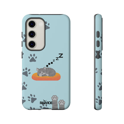 Snoozy Kitty - Funda resistente mate para Samsung Galaxy