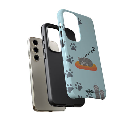 Snoozy Kitty - Funda resistente para Samsung Galaxy (brillante)