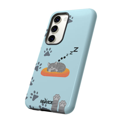 Snoozy Kitty - Funda resistente para Samsung Galaxy (brillante)