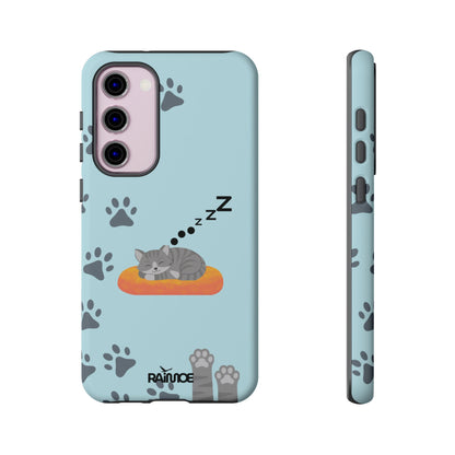 Snoozy Kitty - Funda resistente mate para Samsung Galaxy