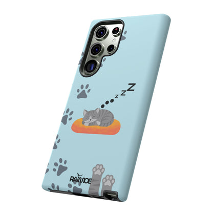 Snoozy Kitty - Funda resistente mate para Samsung Galaxy