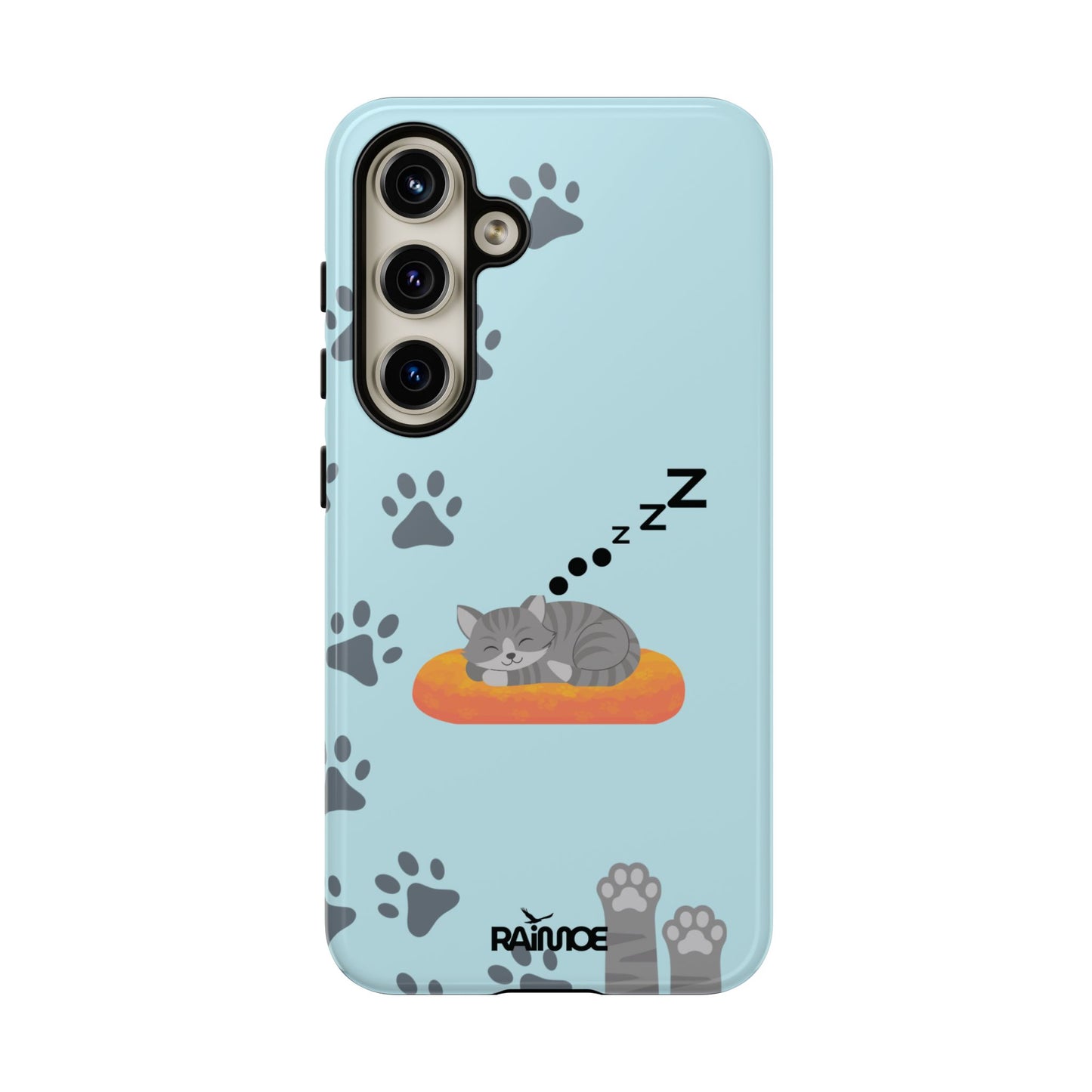 Snoozy Kitty - Funda resistente para Samsung Galaxy (brillante)