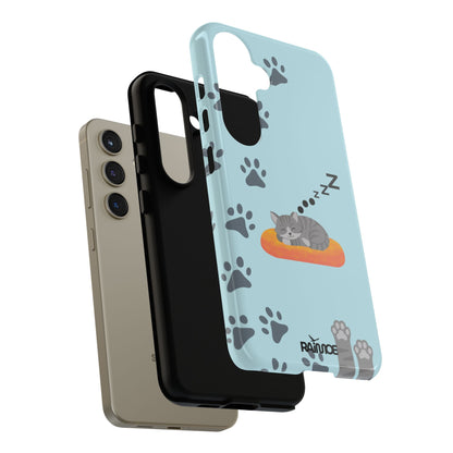 Snoozy Kitty - Funda resistente para Samsung Galaxy (brillante)