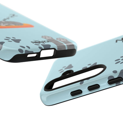 Snoozy Kitty - Funda resistente para Samsung Galaxy (brillante)