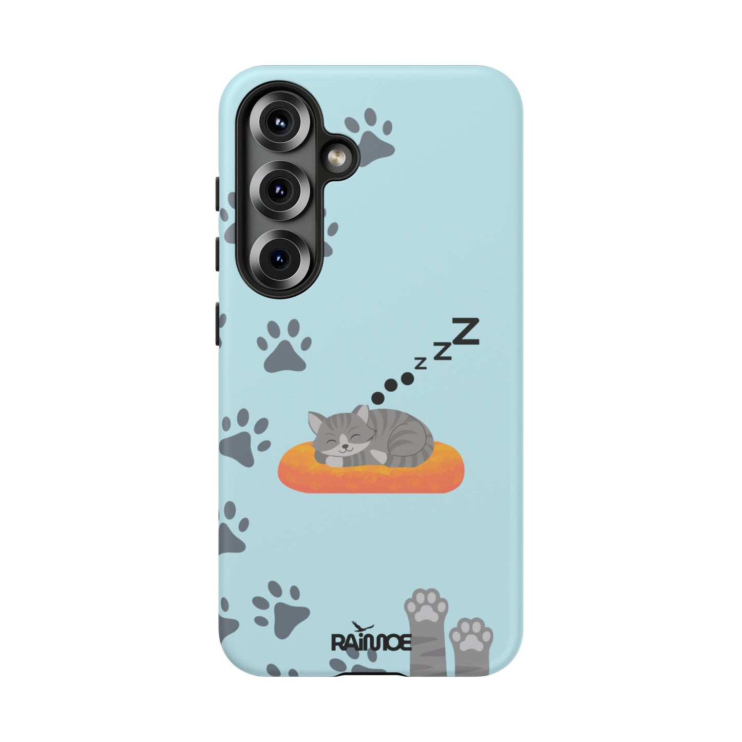 Snoozy Kitty - Funda resistente mate para Samsung Galaxy