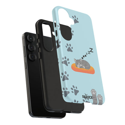 Snoozy Kitty - Funda resistente mate para Samsung Galaxy