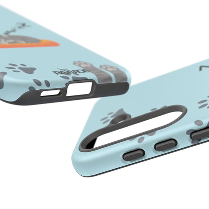 Snoozy Kitty - Funda resistente mate para Samsung Galaxy