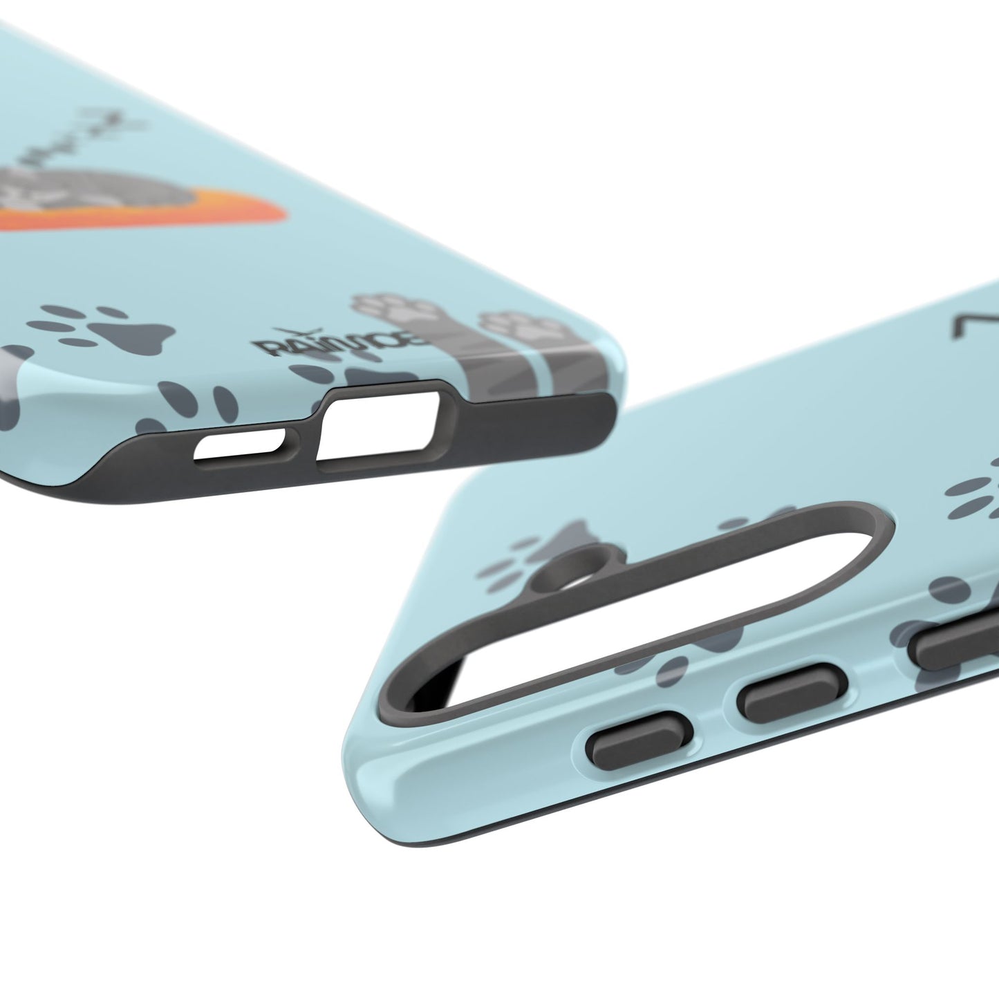 Snoozy Kitty - Funda resistente para Samsung Galaxy (brillante)