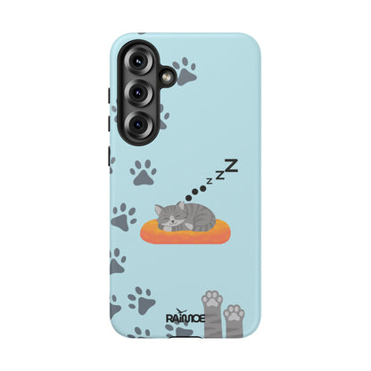 Snoozy Kitty - Funda resistente mate para Samsung Galaxy