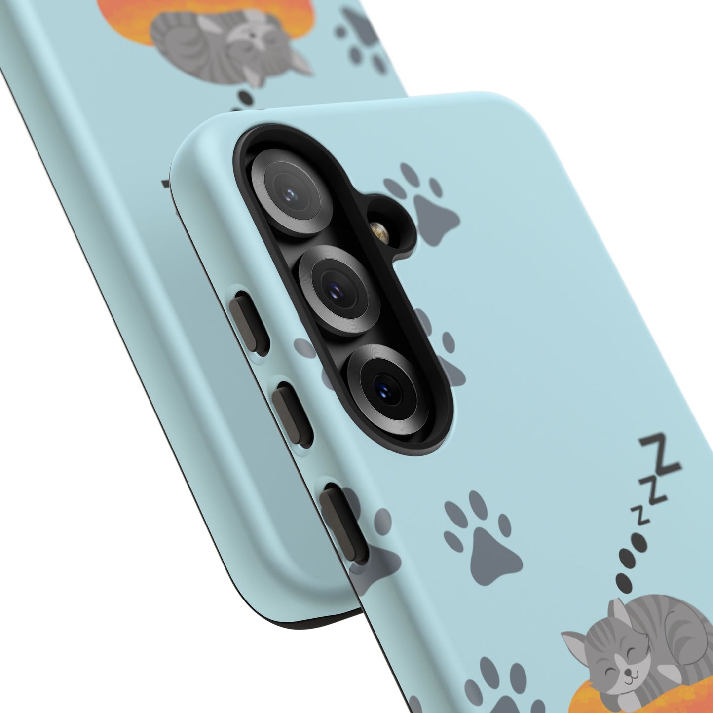 Snoozy Kitty - Funda resistente mate para Samsung Galaxy