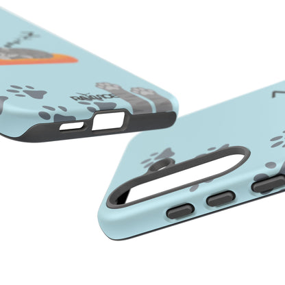 Snoozy Kitty - Funda resistente mate para Samsung Galaxy