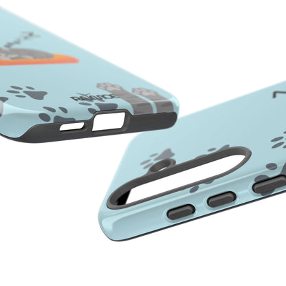 Snoozy Kitty - Funda resistente para Samsung Galaxy (brillante)