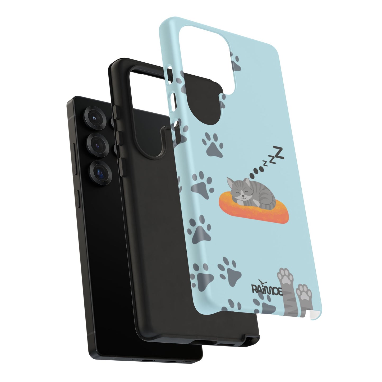 Snoozy Kitty - Funda resistente mate para Samsung Galaxy